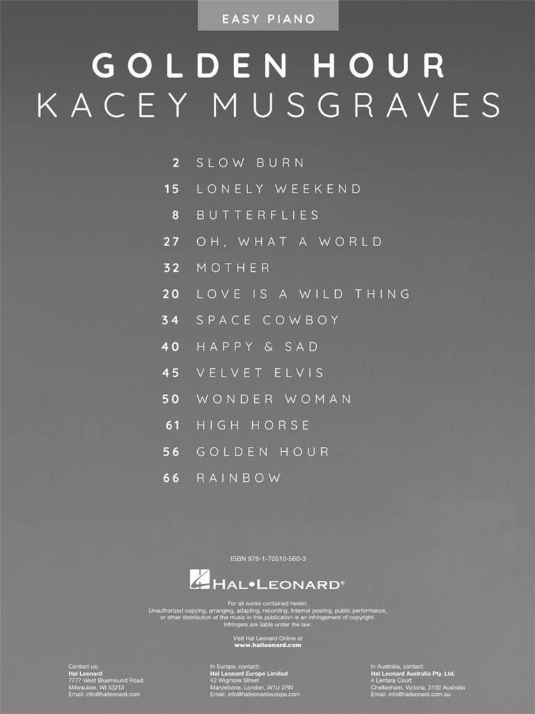 Kacey Musgraves - Golden Hour