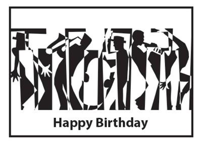 Jazz Happy Birthday Card